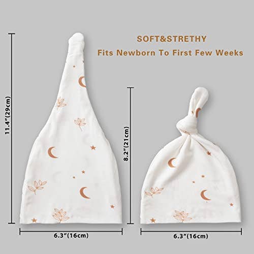 Miaoberry - Wholesale Swaddle Set - Baby - Miaoberry 100% Organic Cotton Baby Muslin Swaddle Blanket Set| Boho Moon in White3