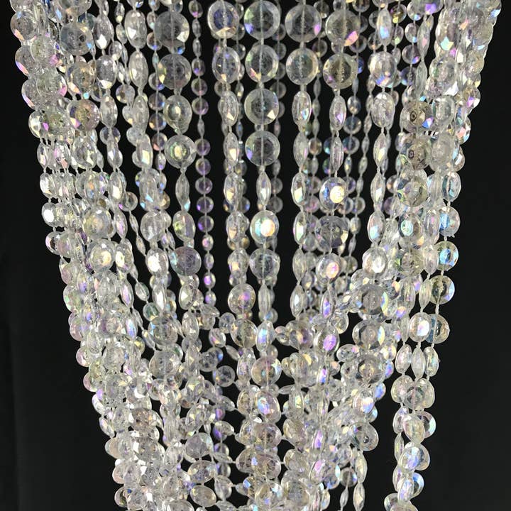 Decor N Beyond - Wholesale Chandelier/Hanging Light - 30" Iridescent Acrylic Spiral Wedding Chandelier Centerpiece2