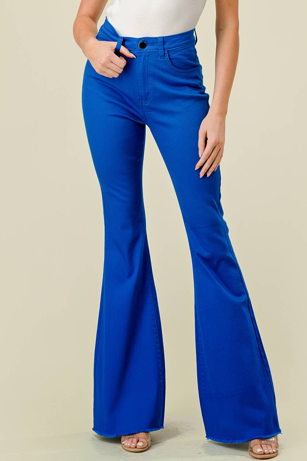 Denim Zone U.S.A. – wholesale Jeans – Women’s – BC-500 HIGH WAISTED SUPER-STRETCH WOMEN'S COLOR FLARE JEANS6