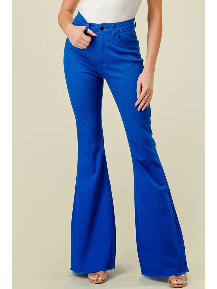 Denim Zone U.S.A. - Wholesale Jeans - Women's - BC-500 HIGH WAISTED SUPER-STRETCH WOMEN'S COLOR FLARE JEANS11