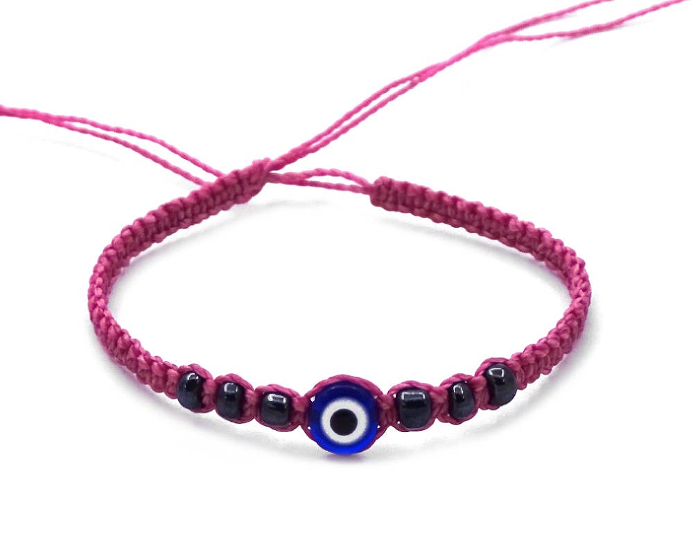 Pichincha - Wholesale Beaded Bracelet - Evil Eye Bead Thin Macrame Friendship Bracelet5