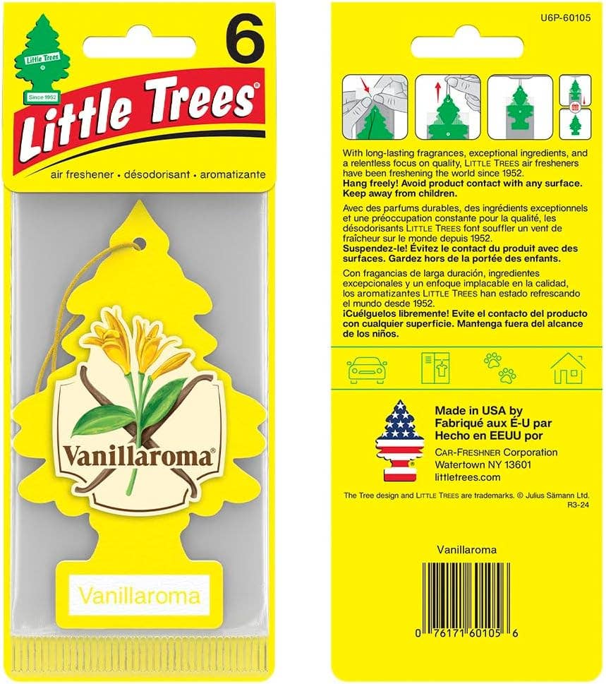 Vigor Path – wholesale Car Freshener - Unisex – LITTLE TREES Car Air Freshener Vanillaroma, Pack of 24 2