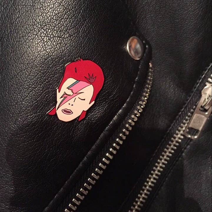 Sleepy Mountain - Wholesale Lapel Pin/Button - David Bowie Enamel Pin1