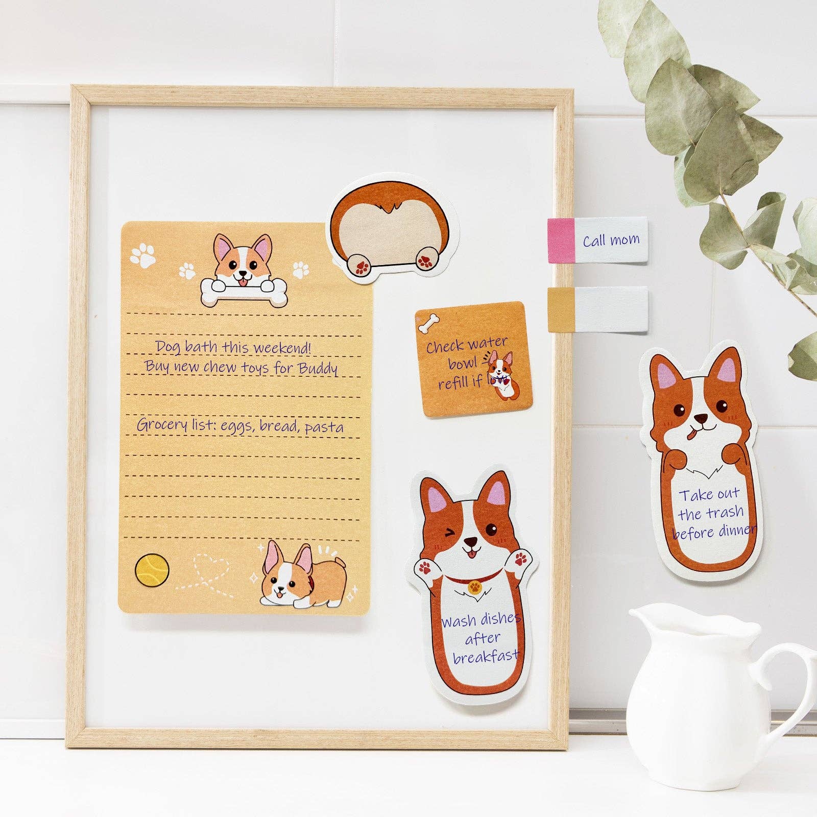 Wrapables.com - Vente Notes autocollantes/post-it - Ensemble de 440 feuilles de notes autocollantes Wrapables, Corgi3