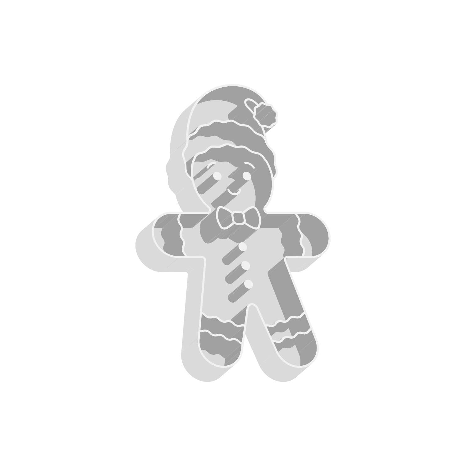 Print Your Love - Wholesale Cookie Cutter - Christmas Treats Cookie Cutters - Gingerbread