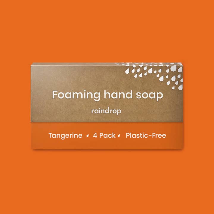 Raindrop Clean - Wholesale Hand Soap/Wash - Four Plastic Free Foaming Hand Soap Refills9