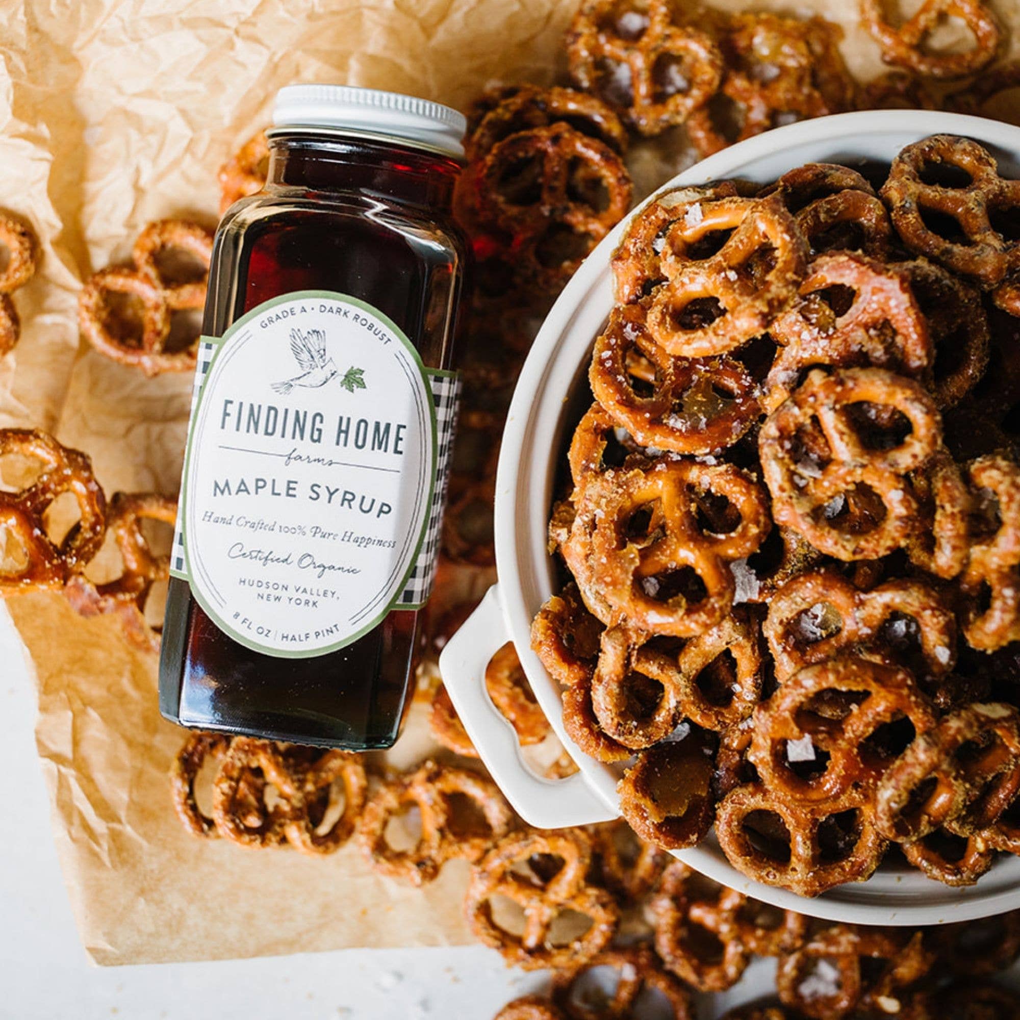 Finding Home Farms - Vente Sirops d'érable - Sirop d'érable biologique pur à 100 % - Bouteille de 8 oz style ferme3