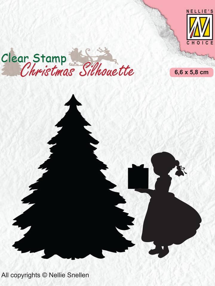 Clear Stamp Silhouette Thank You Santa!! for wholesale by Ecstasy Crafts Distributing