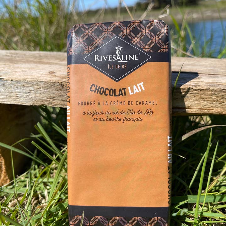 rivesaline - Wholesale Chocolate Bar - MILK CHOCOLATE WITH CARAMEL CREAM 100 G