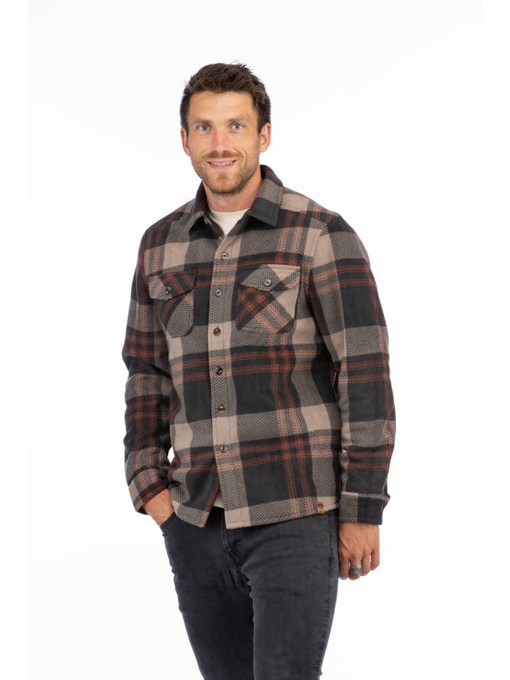 LIV Outdoor - Wholesale Shirt Jacket/Shacket - Men's - Men's Koda Sherpa Lined Shirt Jacket