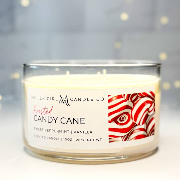 Frosted Candy Cane | Wax Melts for wholesale by Miller Girl Candle Co