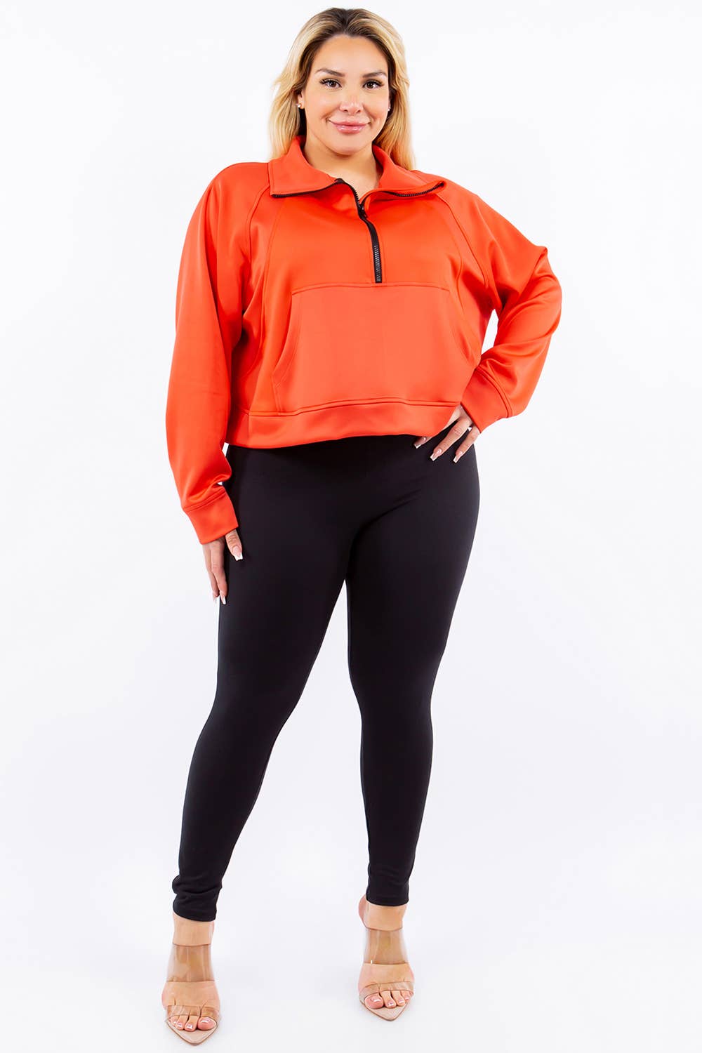 Eldridge Fashion – Großhandel Sweatshirt – Damen – SCUBA LULU TRICHTERHALS12