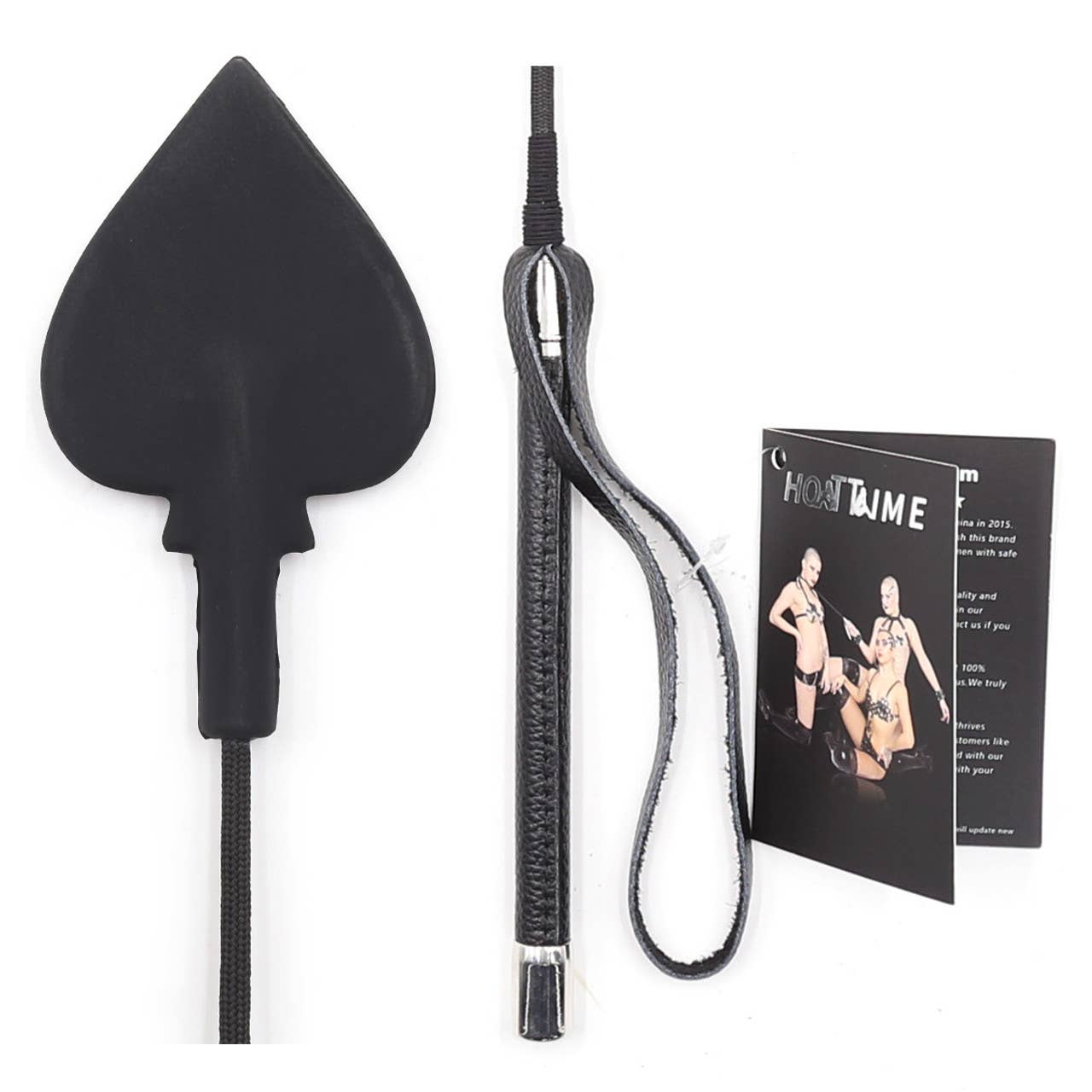 Plesur Body Products - Wholesale Sex Toy - Crop - Silicone Spade Tip Riding Crop with Pro Handle2