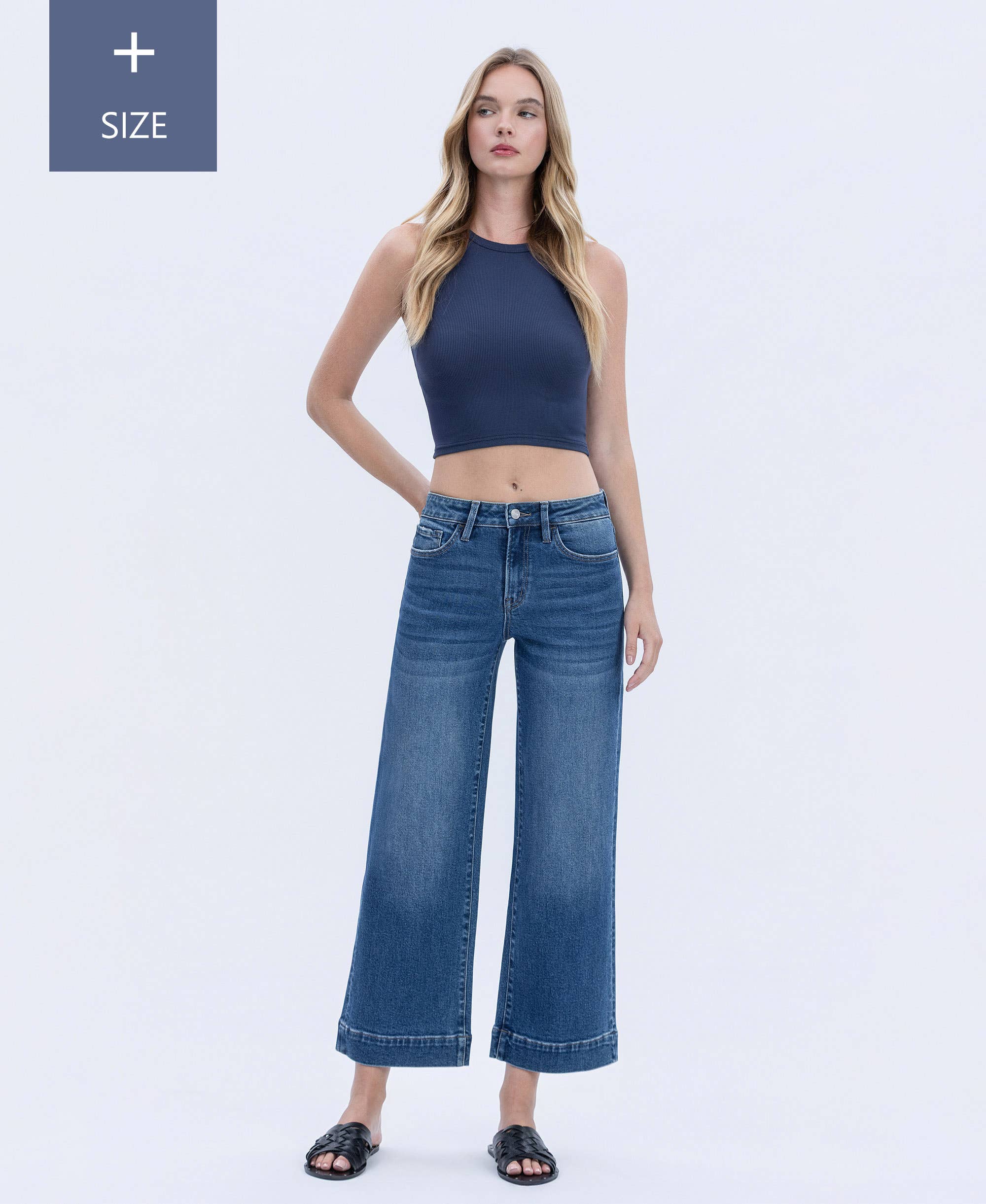 MESMÉRISME JEAN LARGE TAILLE HAUTE PLUS SIZE LV2005-P en vente sur Faire3