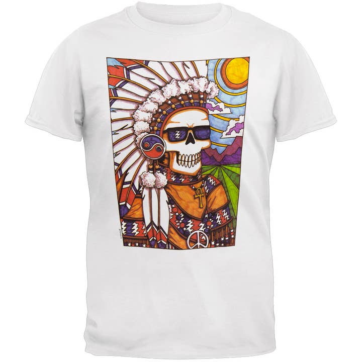 Official Store - Wholesale T-Shirt (Graphic) - Men's - Grateful Dead - Indian Chief Men's T Shirt