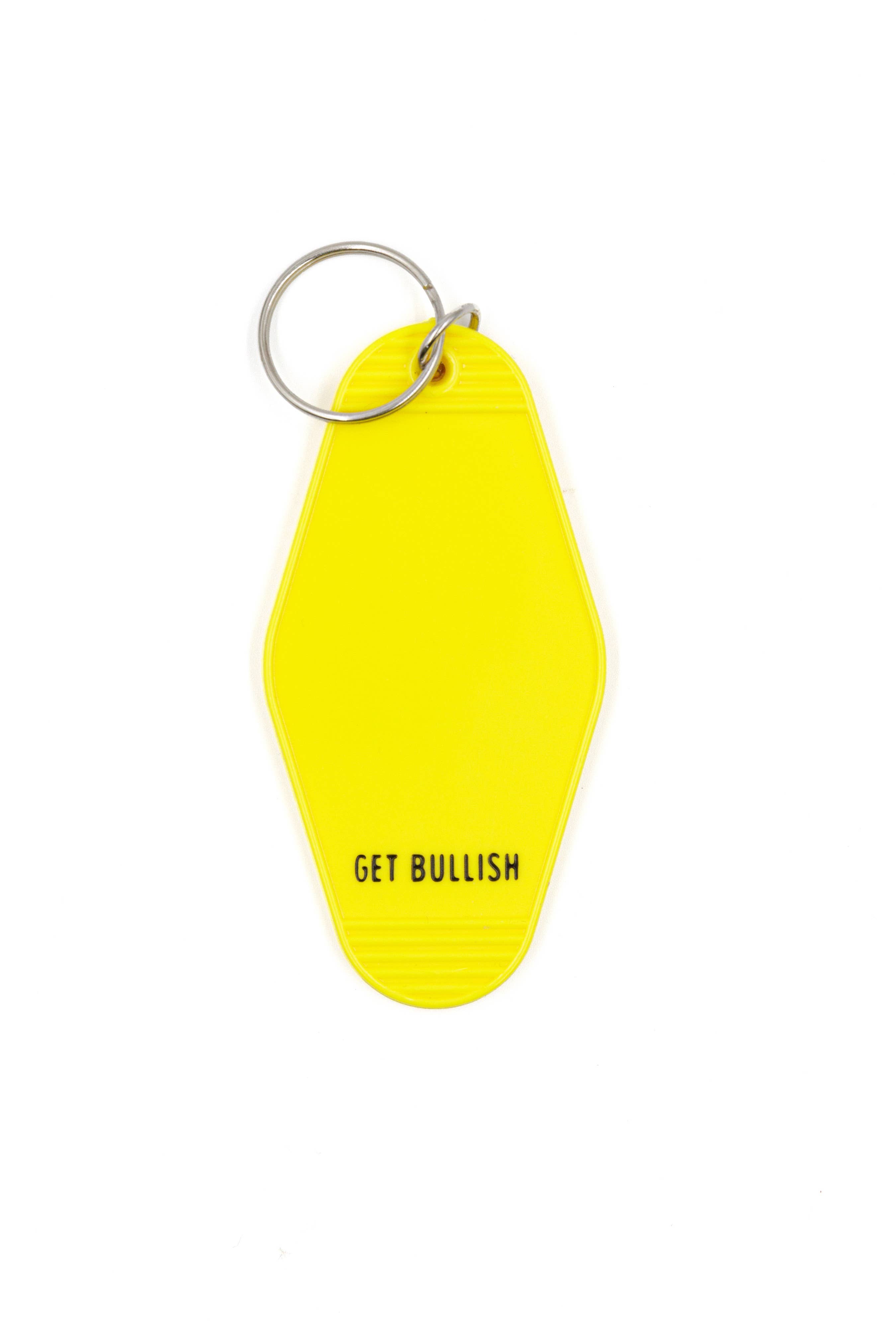GetBullish - Wholesale Keychain - Women's - I Have a PhD in Awesome Yellow Motel Style Keychain2