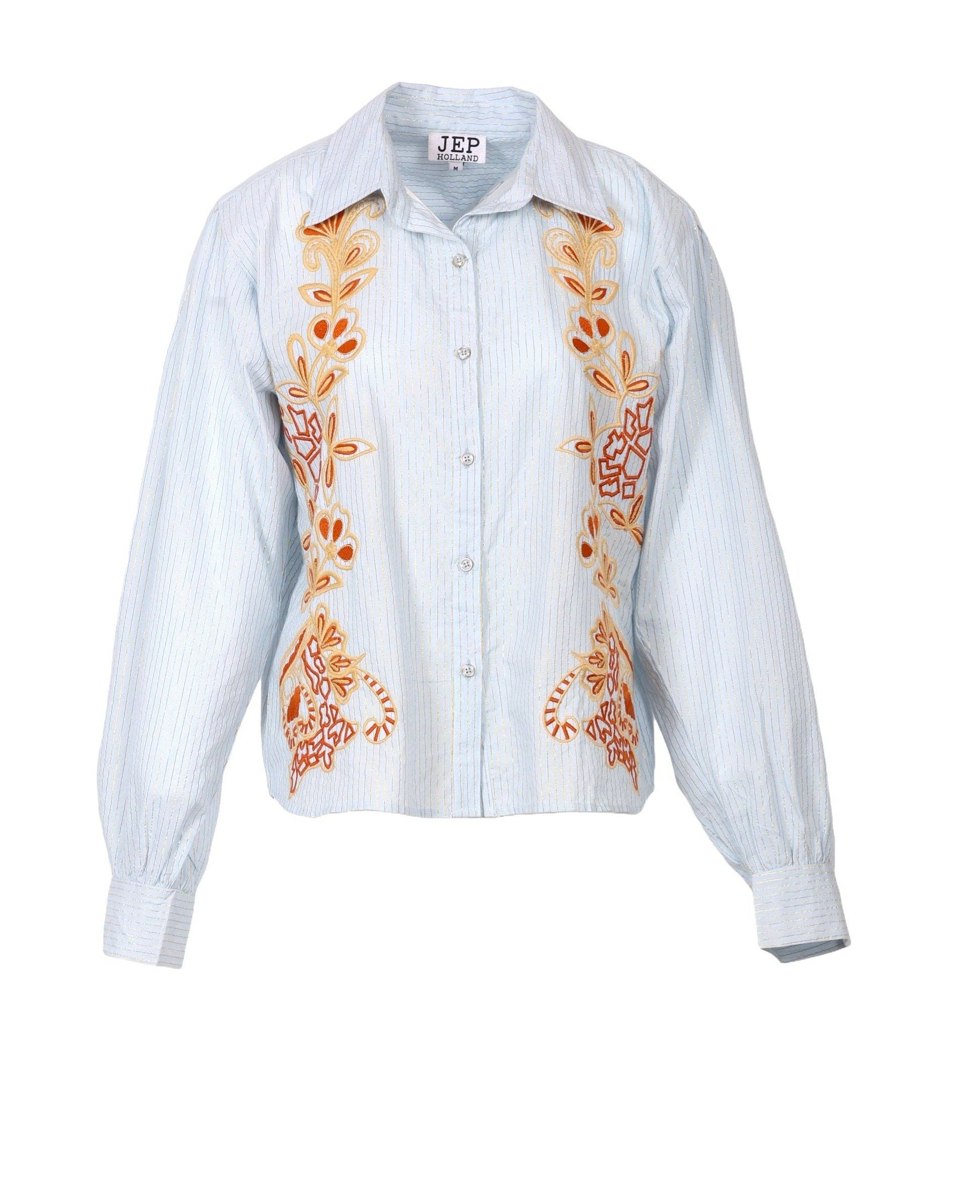 JEP Holland - Wholesale Button Down Shirt - Women's - Valeria Sky Blue Shirt PRE ORDER SS260