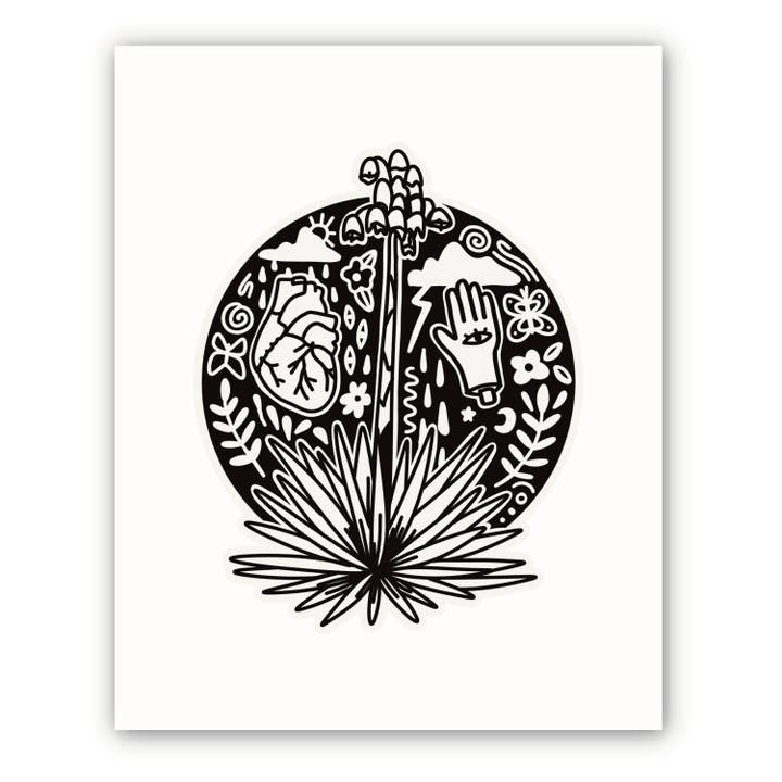 Estampado - Flor de yuca para venta al por mayor de Emmarose Heath Art