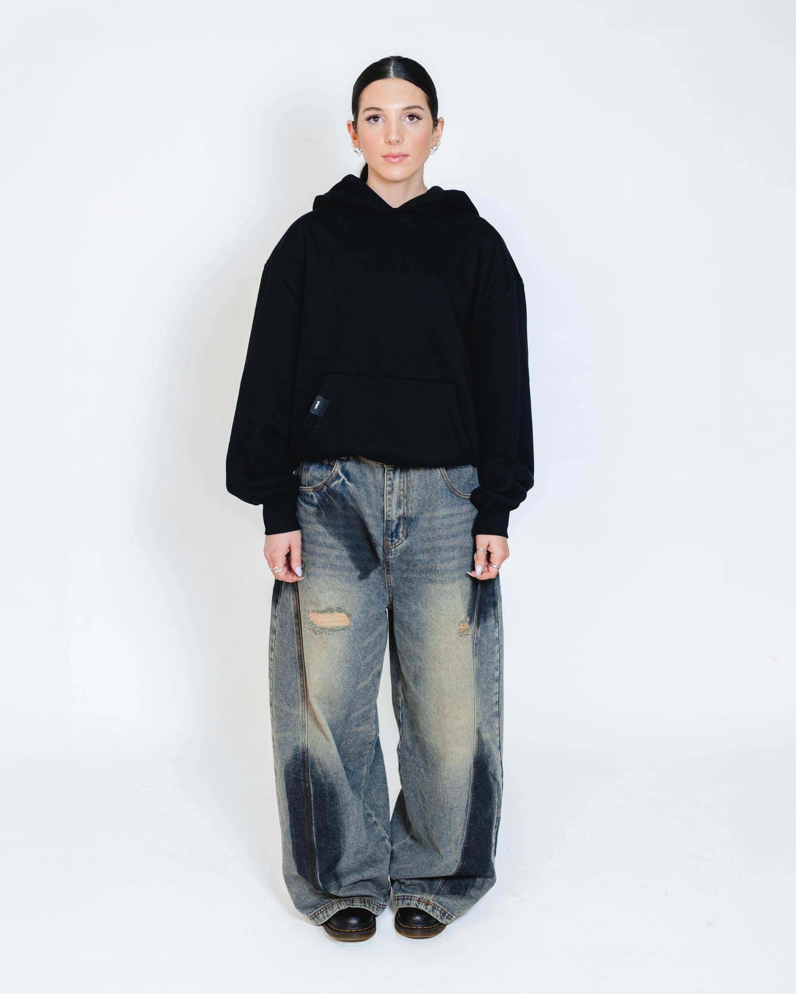 THE WAVE UNIVERSE CLOTHING - Vente Jean – homme - Jean ample Dirty Baggy1