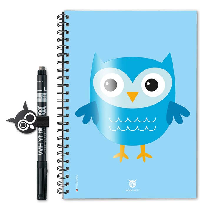 Reusable Notebook - ECO - A5 - Cartoon Blue for wholesale by WhyNote Book
