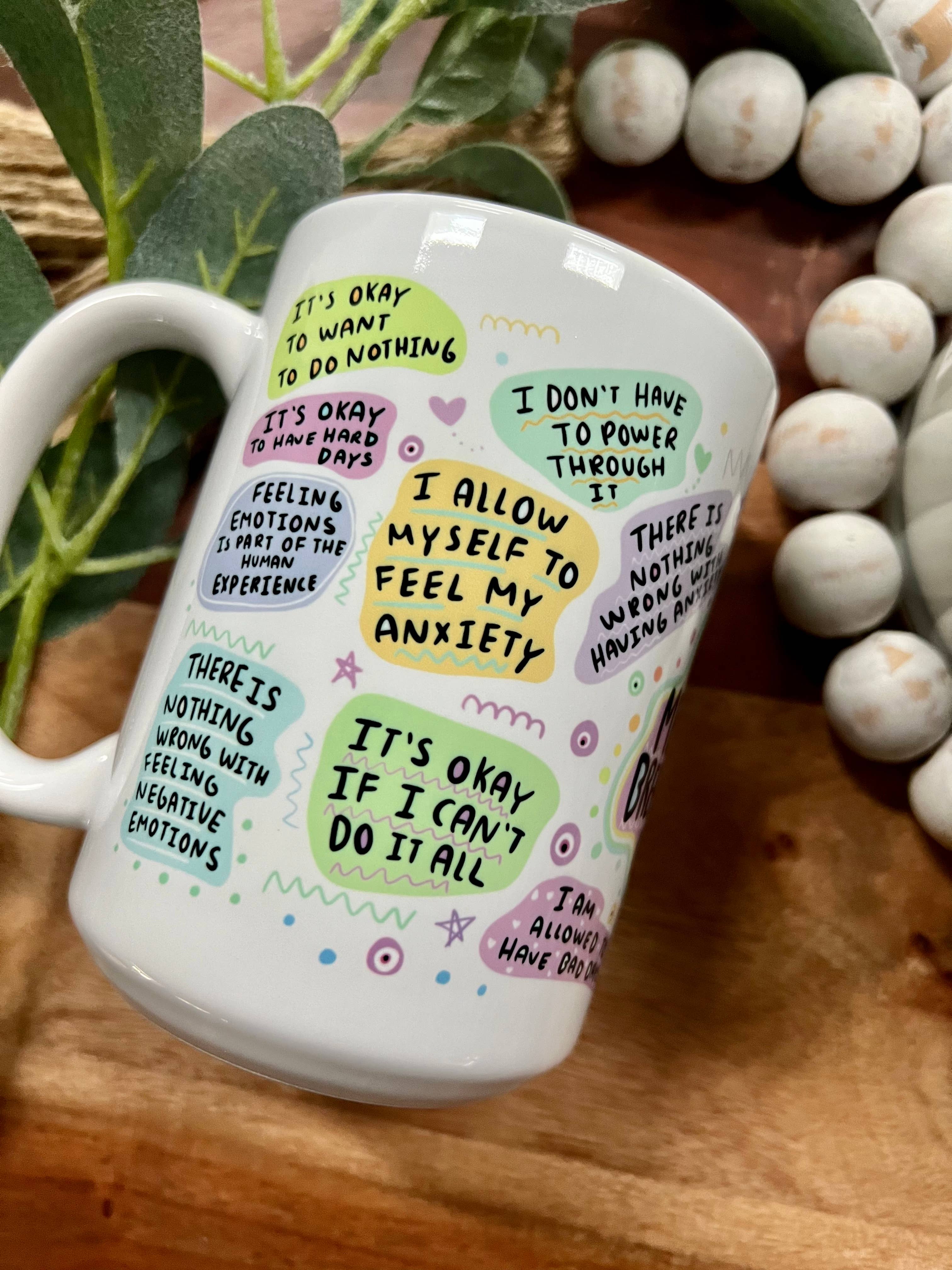 Boho Sips – wholesale Coffee mug – Mental Breakdown Coffee Mug, Anxiety, Affirmations, Therapy2