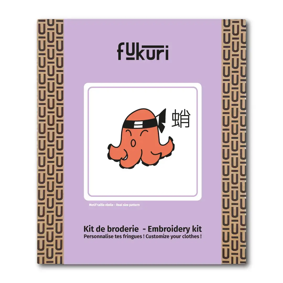 Fukuri - Wholesale Embroidery/Cross Stitch Supplies - Embroidery kit - DIY - Nippon Tako octopus0