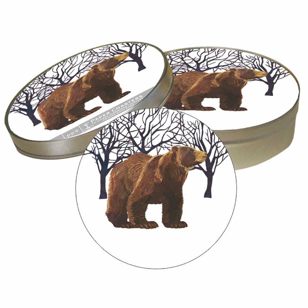 Paperproducts Design • Ambiente - Wholesale Coasters - PULPBOARD COASTER SET- WINTER BEAR0