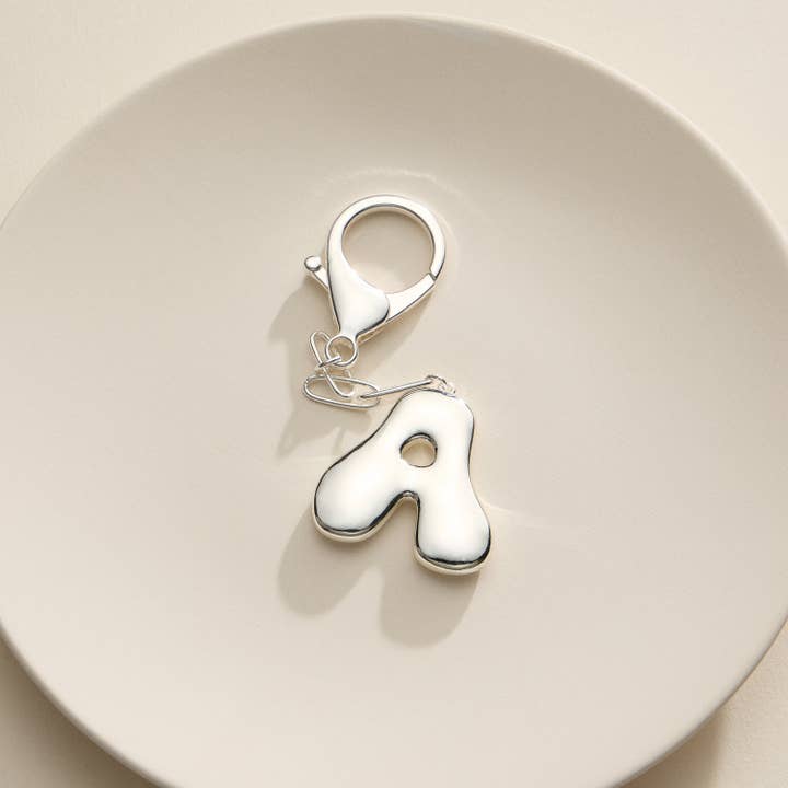 Frem – Porta-chaves - Mulher por atacado – Chaveiro com Letra em Estilo Bubble e Pingente para Bolsa40