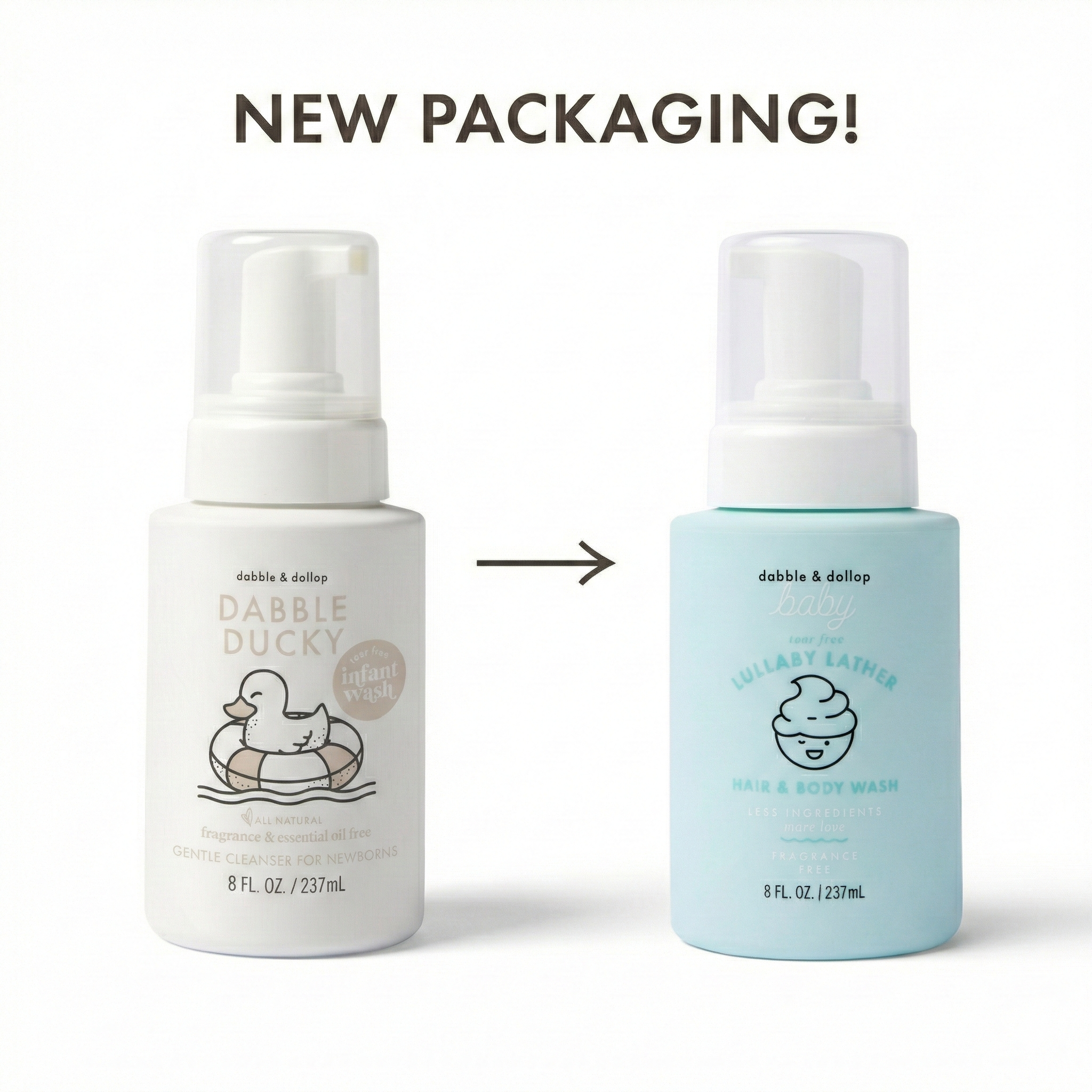 Dabble & Dollop® - Wholesale 2-in-1 Shampoo & Body Wash - Baby - Lullaby Lather™ Hair & Body Wash1