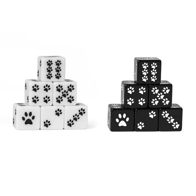 12 Paw Print D6 pour la vente par Cultivation Games