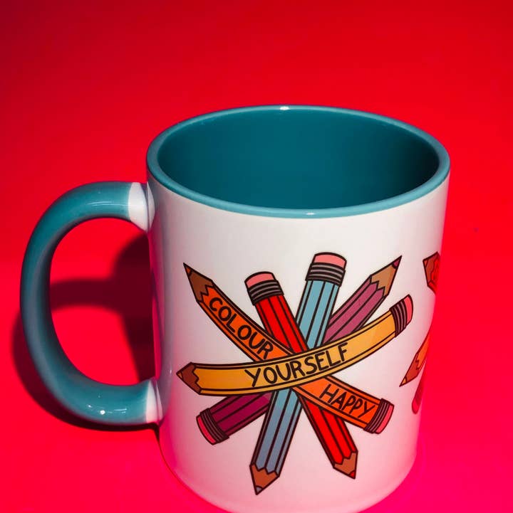 PaintsPylons - Wholesale Coffee Mug - Colour Yourself Happy Mug