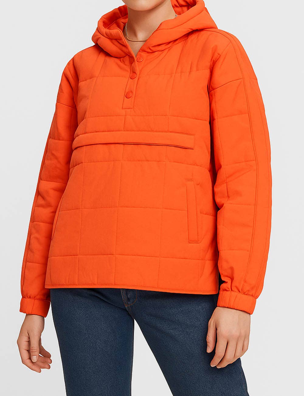 Sweetkama – wholesale Puffer jacket – Women’s – Ladies Button Pullover Hooded Padded Puff Jacket SKT475512