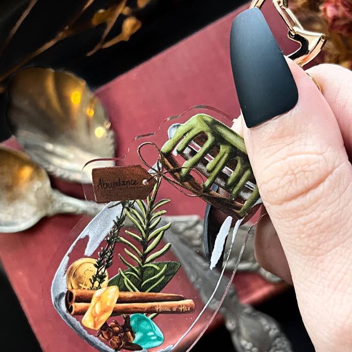 House of Hex - Wholesale Keychain - Women's - Abundance Keychain | Accessories | Witchy | Double-side2