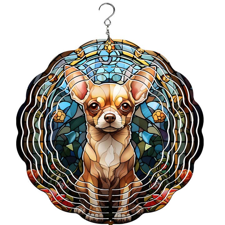Chihuahua Wind Spinner for wholesale by Traci's Fun Creations