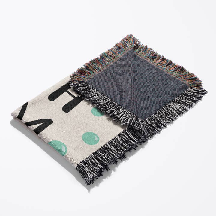 3dRose - Wholesale Throw Blanket - 3dRose, Fish Mom - for pet fish enthusiast - tropical and non-tropical aquarium owners - blue water bubbles, Blanket3