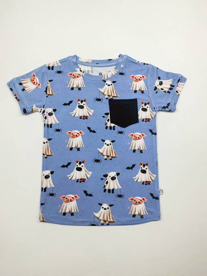 Barnyard Boos - Kids Pocket T-Shirt for wholesale by Stay Dreamy