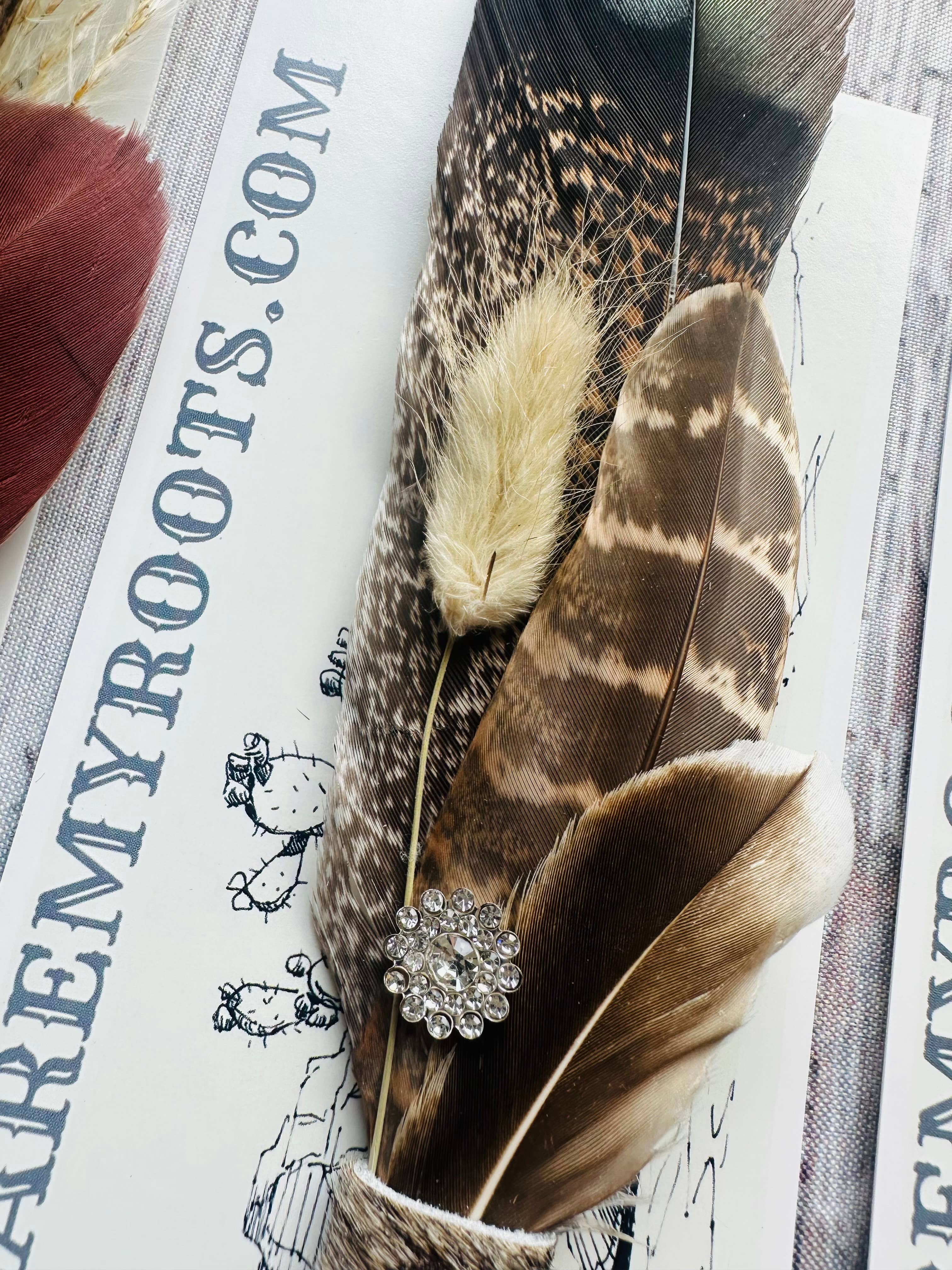 Boots Are My Roots - Vente Accessoire pour chapeau – femme - Épingles à chapeau à plumes mélangées #113