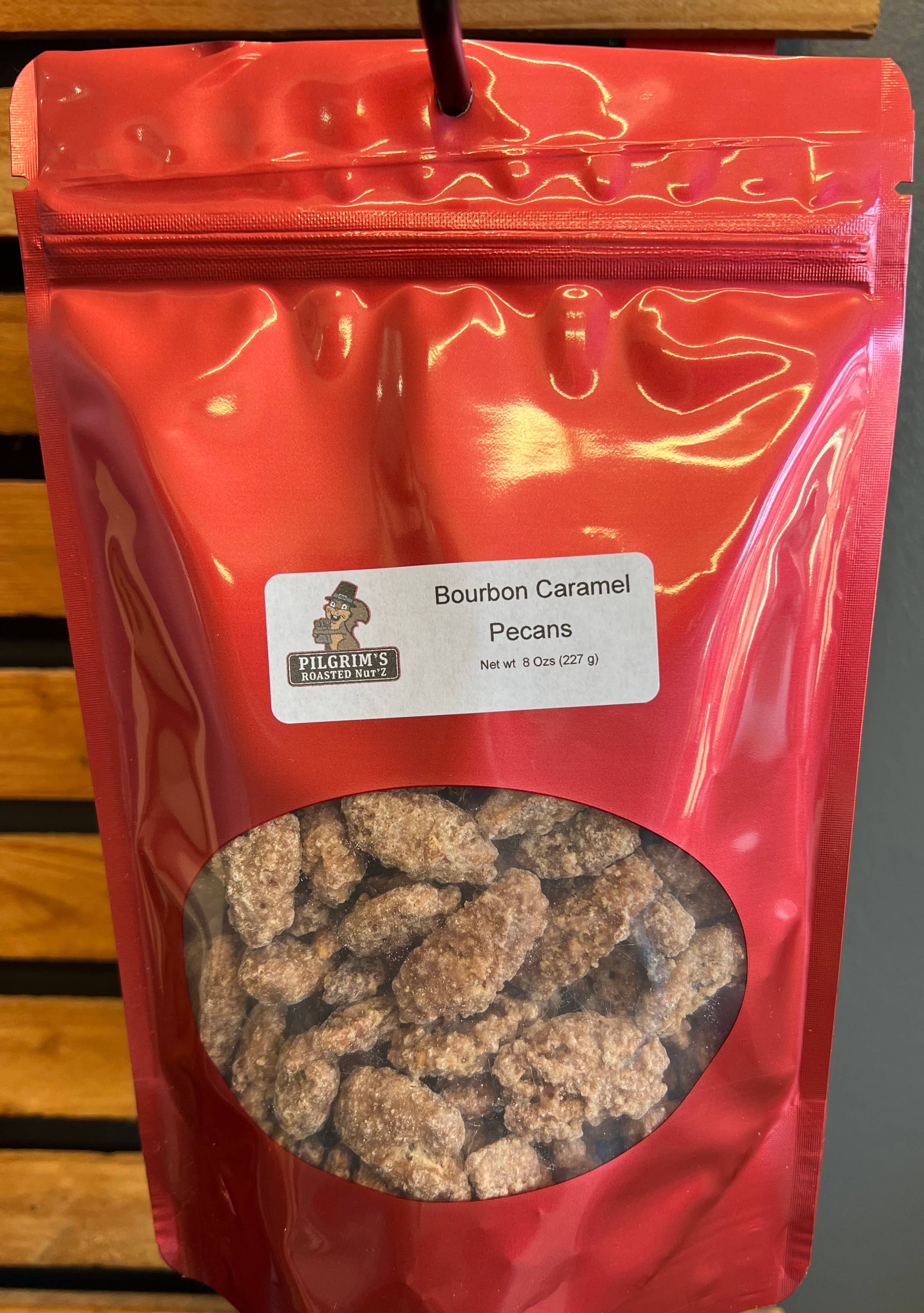 Pilgrim’s Roasted Nut’Z - Wholesale Nuts - Bourbon Caramel Pecan1