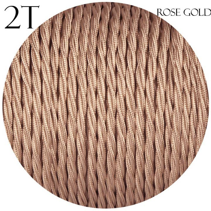 Ledsone - Wholesale Craft Supplies - 2 Core Braided Fabric Twisted and Round Cable Lighting Flex44