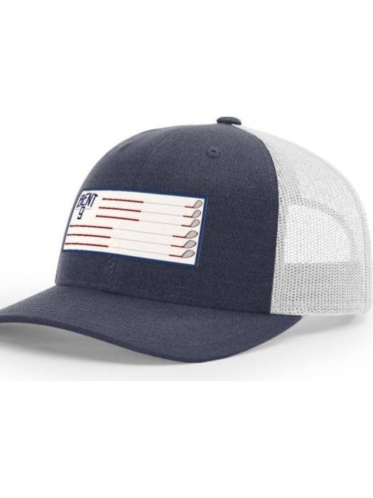 Merica! Flag Logo Trucker Hat for wholesale by Bent 9