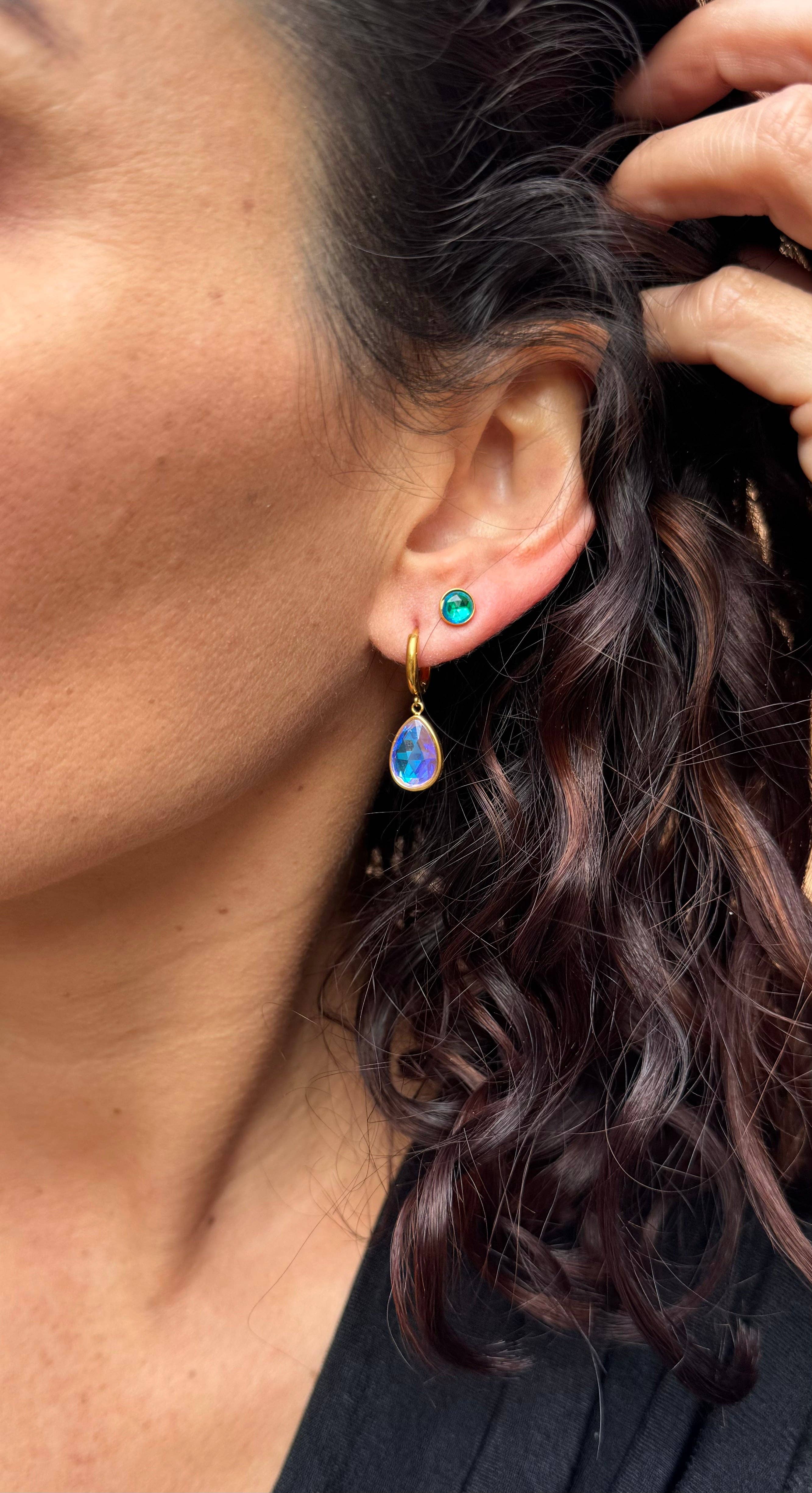 LeightWorks - Wholesale Stud/Post Earrings - ACJ - Halo Crystal Studs (5mm)4