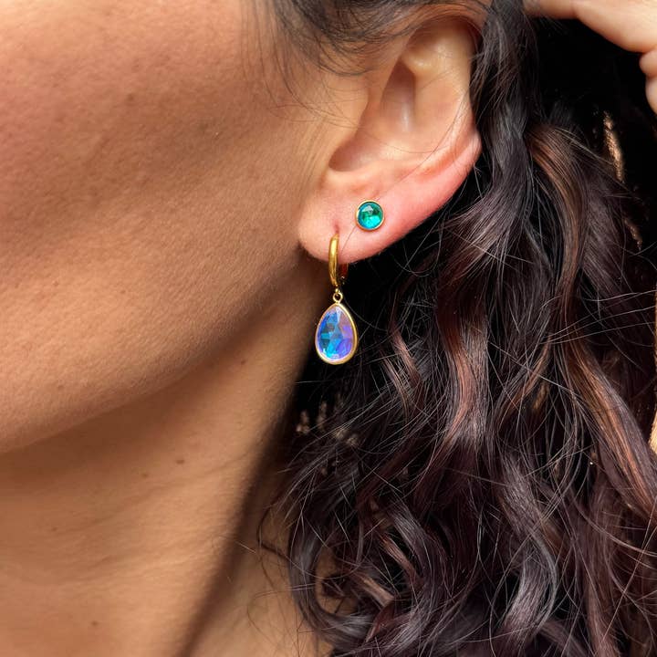 LeightWorks - Wholesale Stud/Post Earrings - ACJ - Halo Crystal Studs (5mm)4