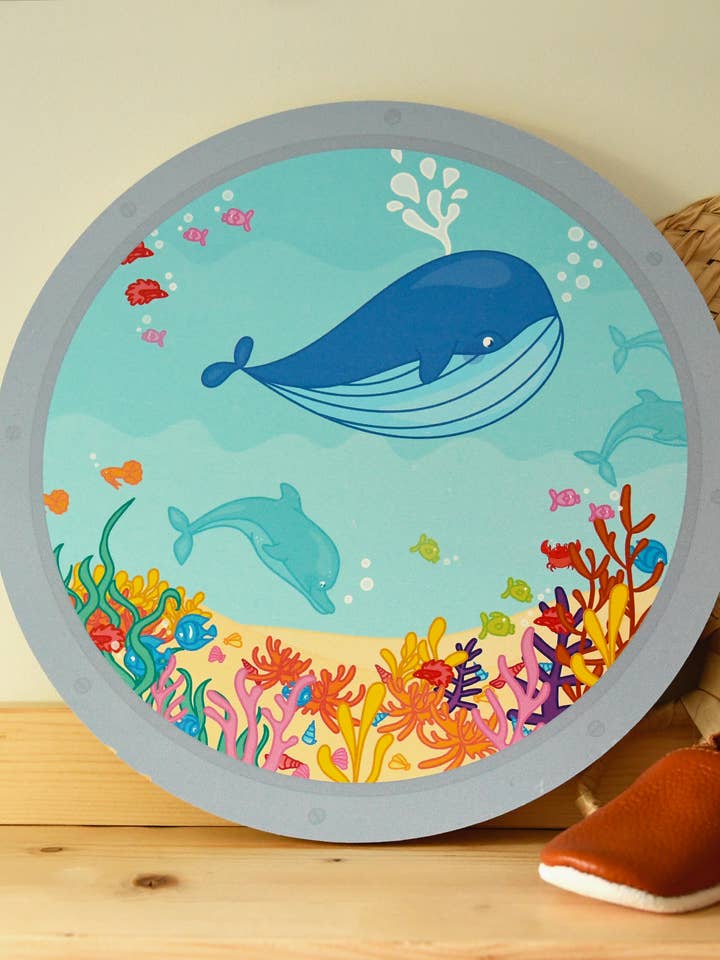 Wandcirkel hout Oceaan I for engroshandel hos liefs jansje