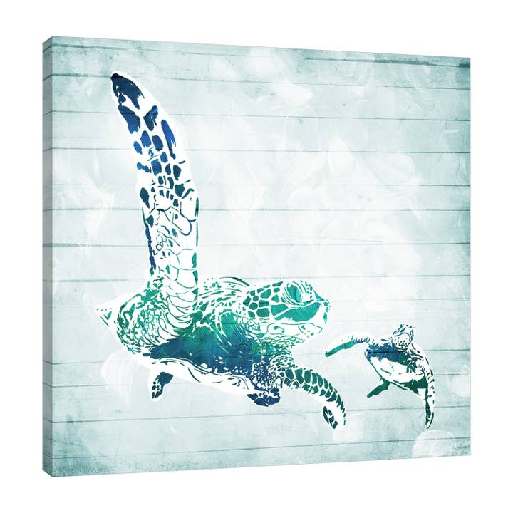 Tartarugas no mar Galeria Wrapped Canvas por atacado de Jaxson Rea
