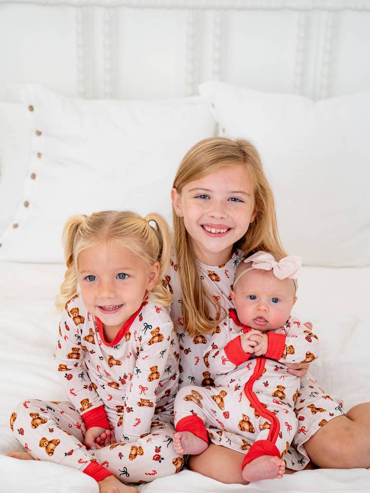 Boosh Baby - Wholesale Sleepsuit - Baby - Teddy Bear Christmas Collection 🎄🧸✨| Zippy Convertible PJ7