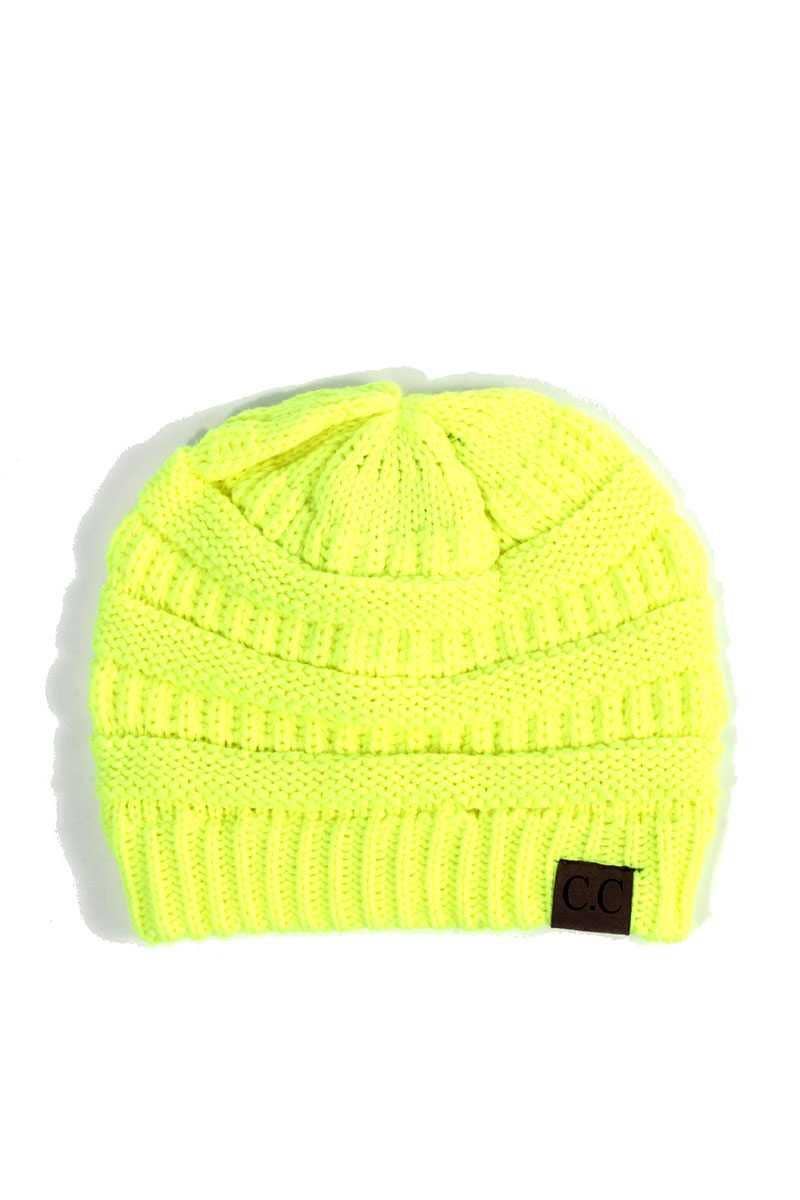 Oblige by G – Großhandel Beanie – Damen – Klassische Strickmütze mit C.C.-Etikett HAT-20A38