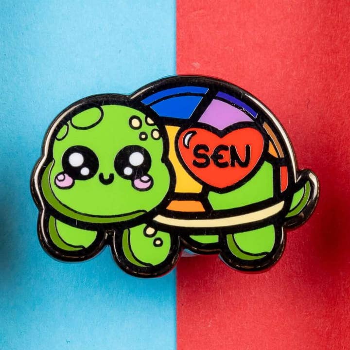 Innabox Ltd - Wholesale Lapel Pin/Button - Speshell Educational Needs Tortoise Enamel Pin - SEN - Special Educational Needs0