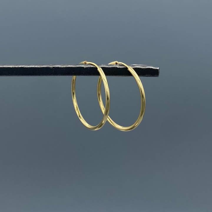 Something Silver - Wholesale Hoop Earrings - 1.5mm Gold-filled Endless Hoops1