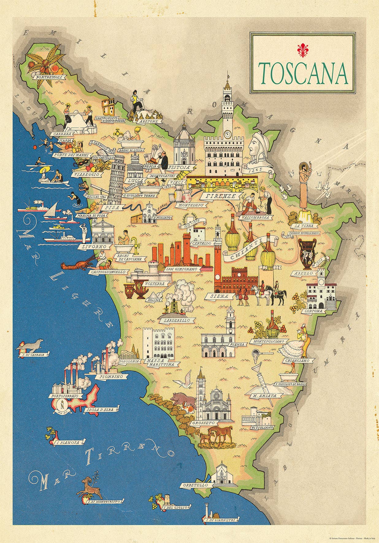 San Lorenzo Design - Wholesale Poster - Vintage Art Posters, Instituto Fotochromo Italiano, Classic76