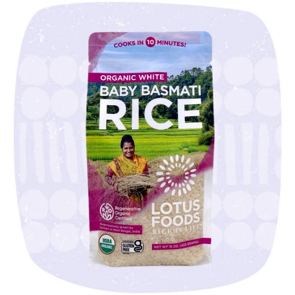 Lotus Foods - Vente Riz - Riz Basmati Bio pour Bébé - MCPD® - 15oz/6pk